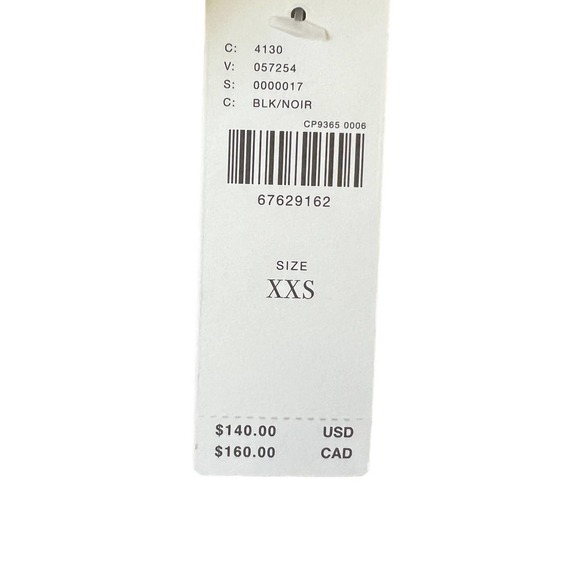 Anthropologie Black NWT Wrap Dress with Sash and Sleeveless Turkey Polyester XXS - Picture 4 of 8